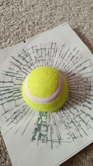 Stiker Auto Minge tennis