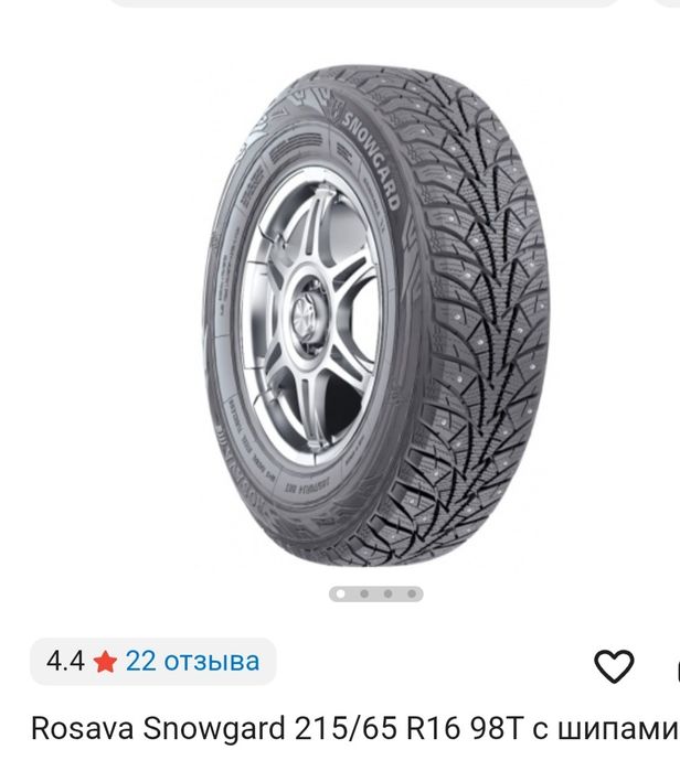 Новая зимная шиповоная шина