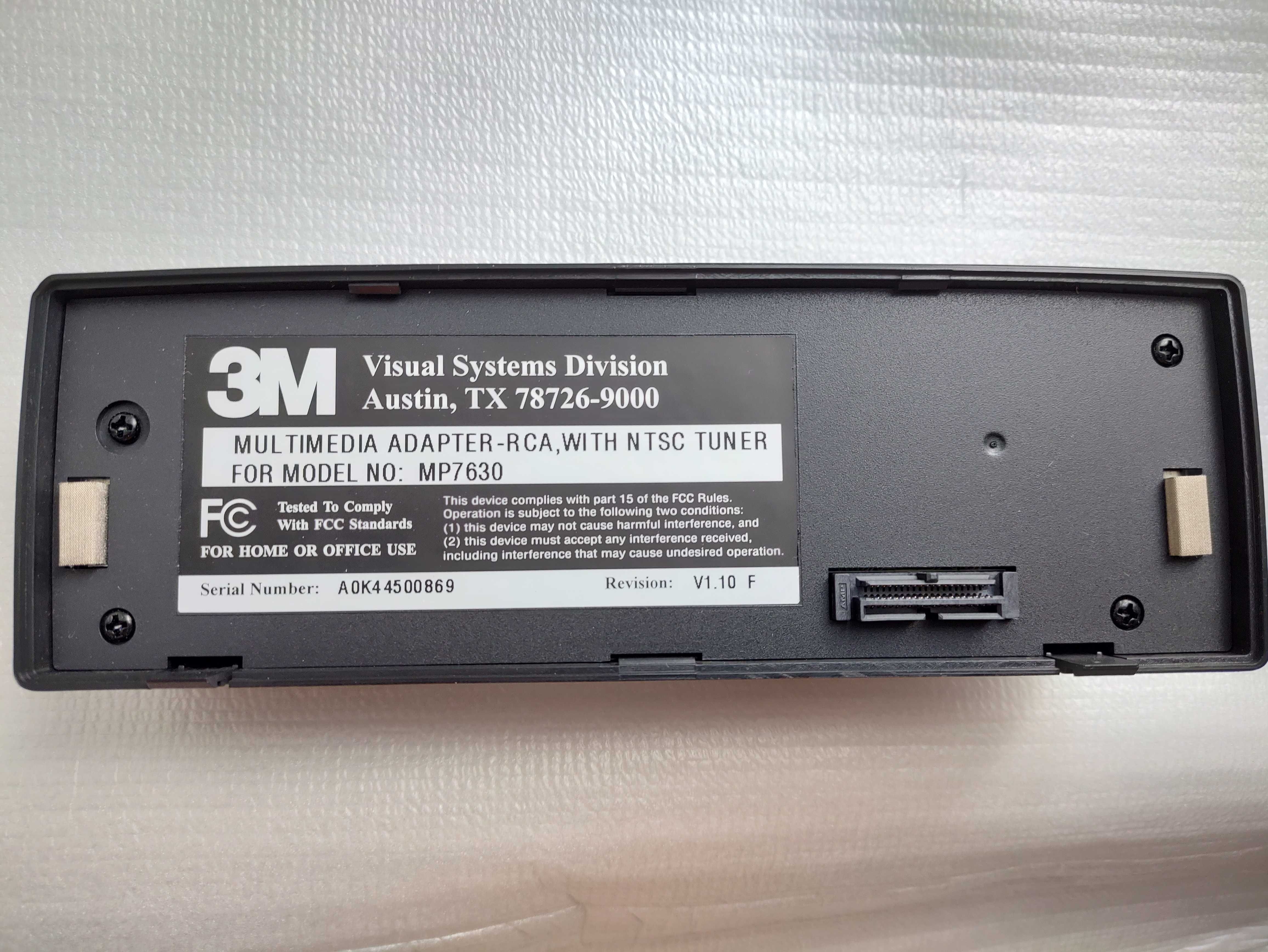 Adaptor 3M AV pentru proiector MP 7630/7730 (Tuner NTSC)