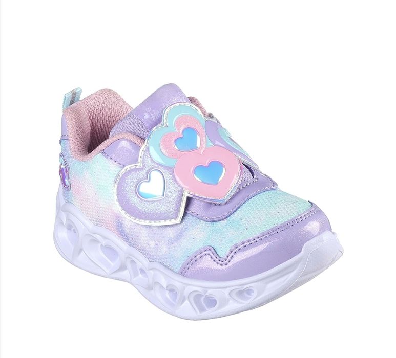 Skechers - Pantofi sport cu LED-uri si aspect stralucitor, Albastru