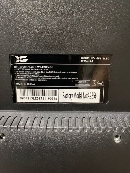 Монитор X-Game 0F215LED - отличное состояние!
