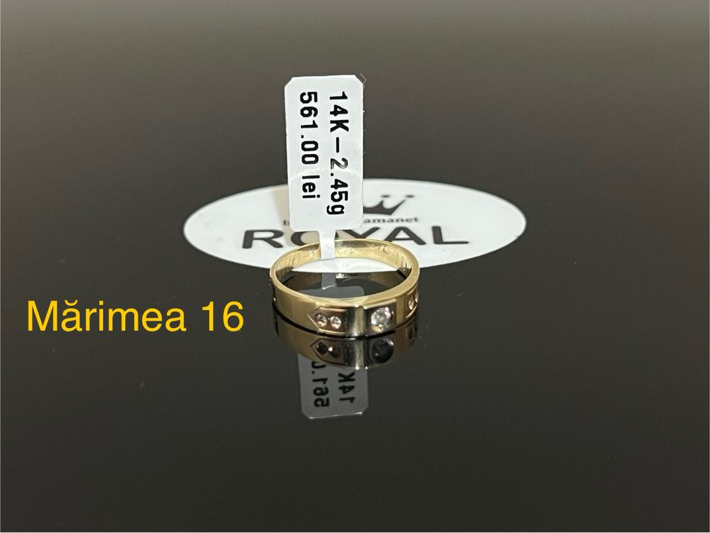 Bijuteria Royal CB : Inel dama aur 14k 2,45gr mărimea 16