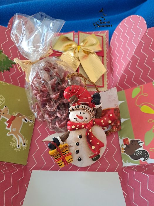 Коледна експлодираща кутия за снимки/пожелания