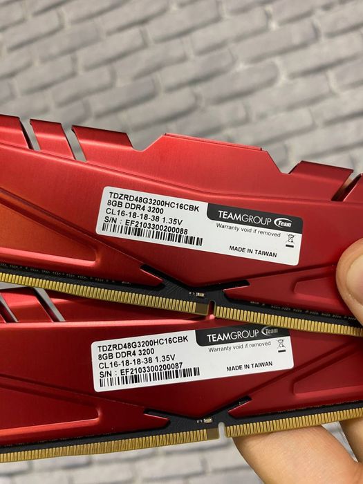 Озу teamgroup 2x8gb 3200mhz ddr4 оперативная память