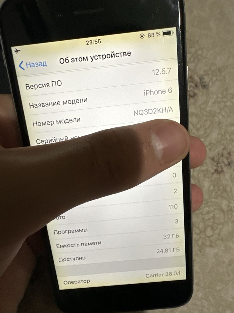 Iphone 6. 32 GB HOLATI ZOR