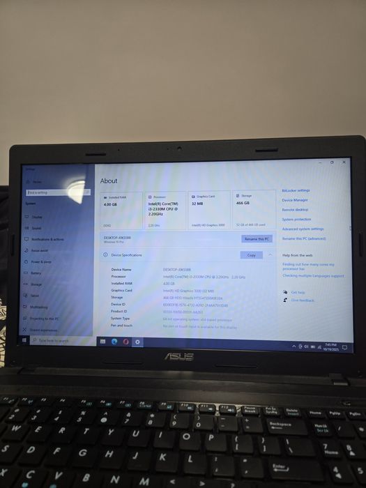 ASUS X54H SERIES  in stare impecabilă !!