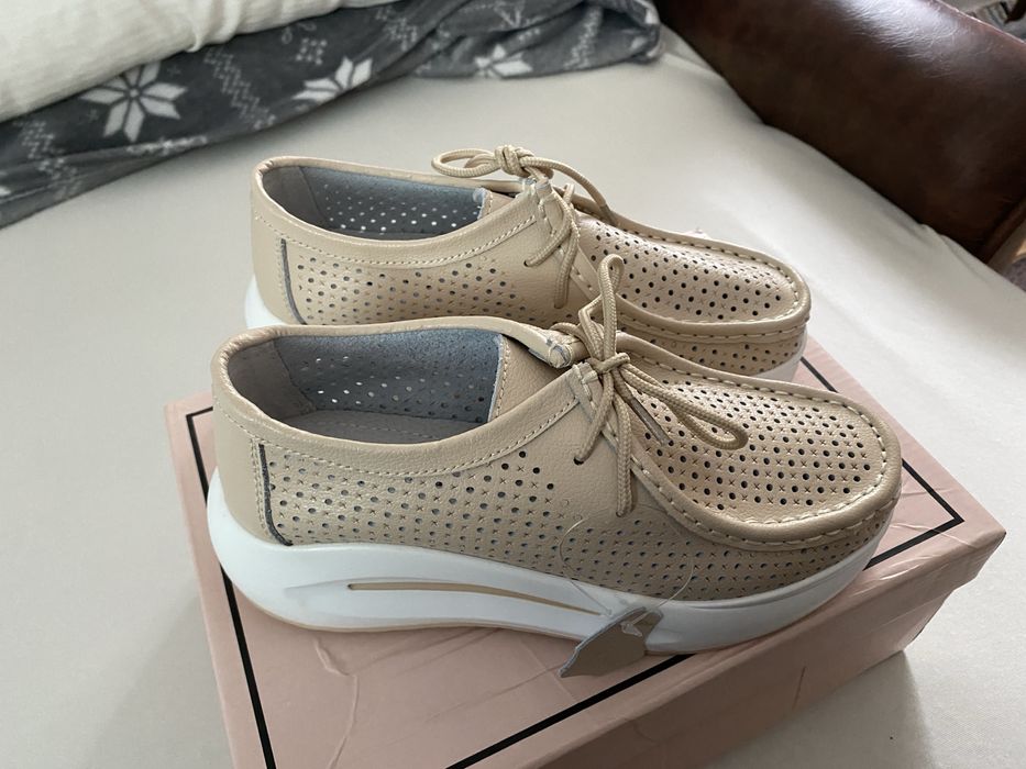 Mocasini damă/Pantofi cu șiret piele Zappatos