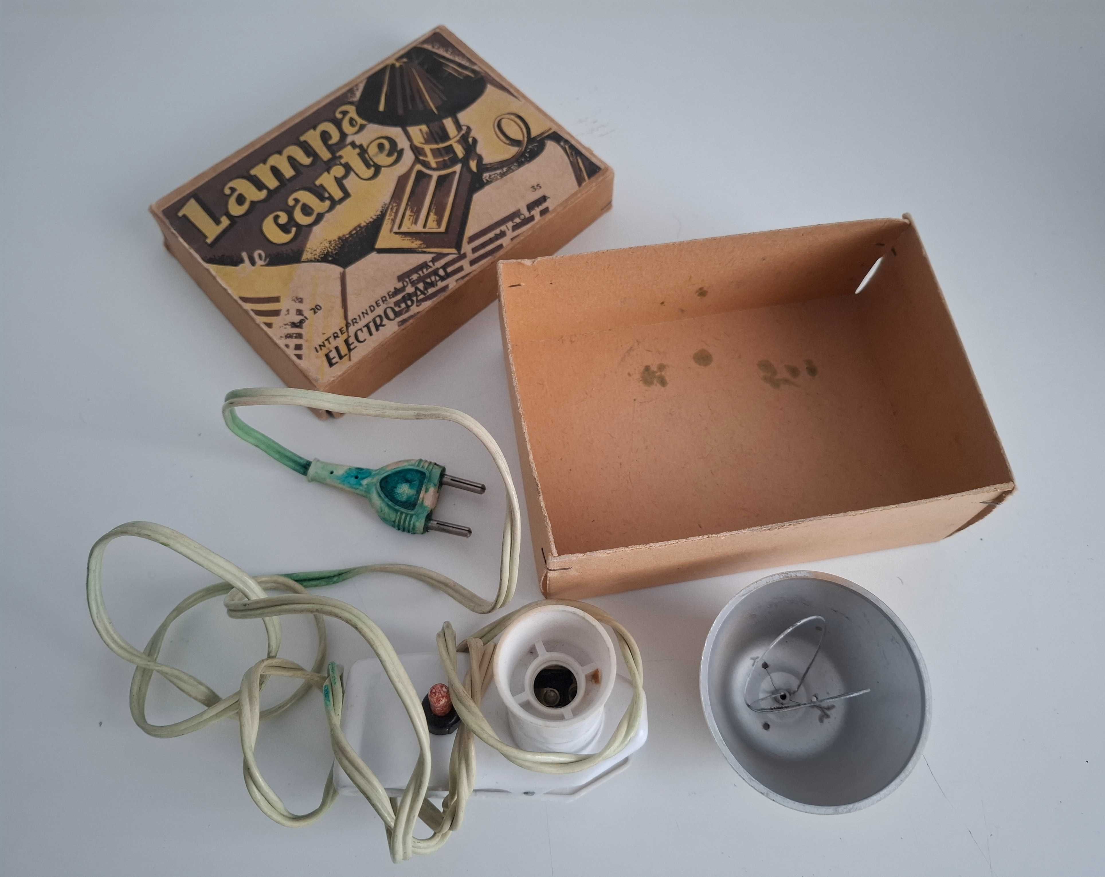 Veche lampa de carte - colectie - ELECTRO-BANAT TIMISOARA