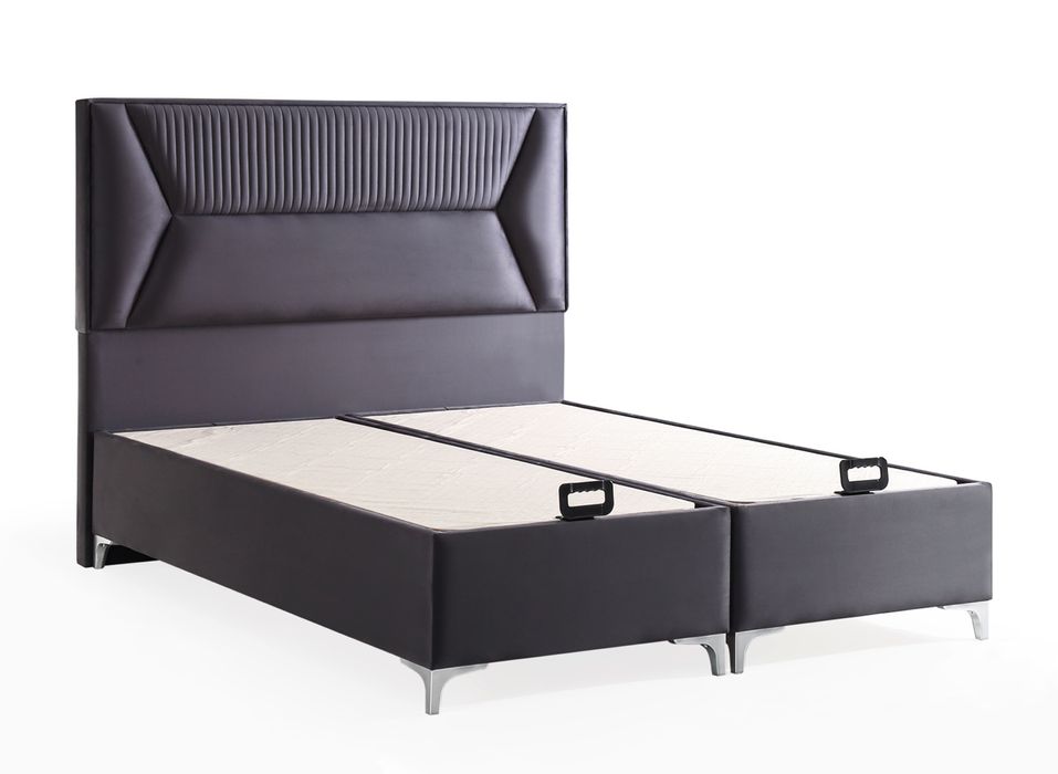 Тапицирано легло Lionel Сив Диамант