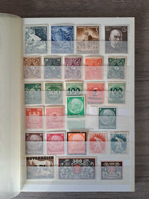 Clasor timbre nestampilate Germania (majoritatea Deutsches Reich)