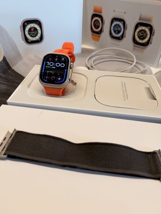 Apple Watch Ultra 1 Titanium GPS+Cellular +3 bratari + Protectie cadou