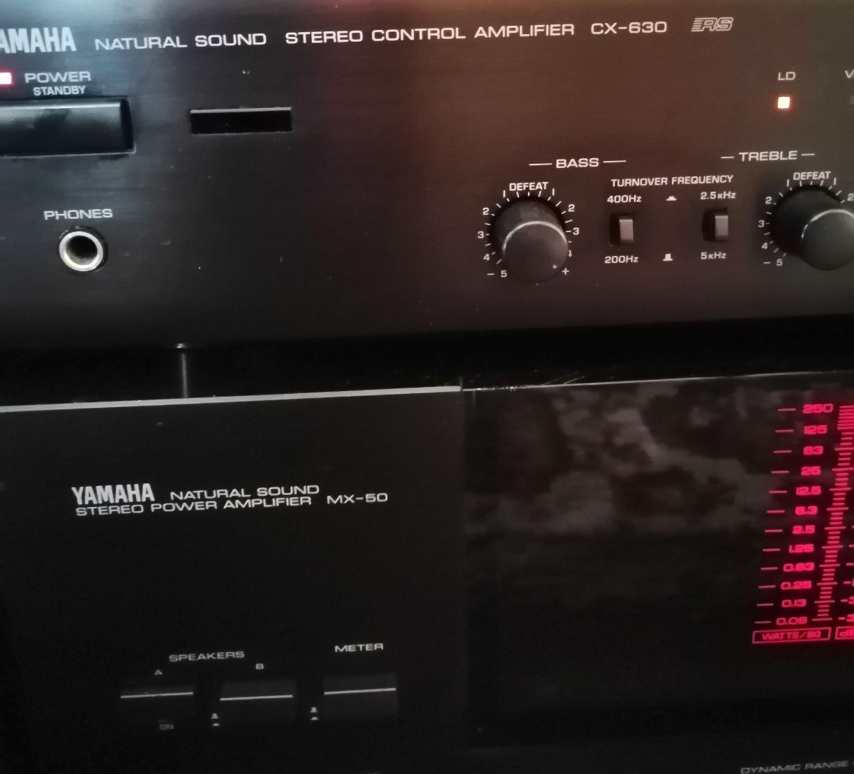 Amplificator putere Yamaha MX 50, preamplificator Yamaha CX 630