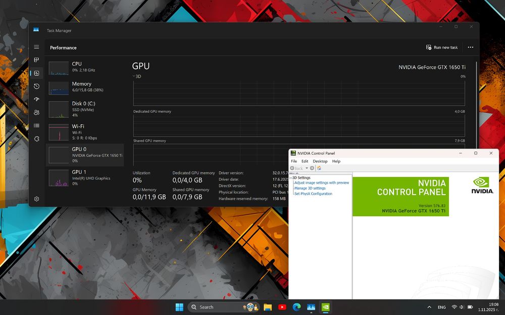 Лаптоп Dell XPS 15 9500 Intel i7, Nvidia 1650 Ti, 1TB NVMe, 16GB RAM