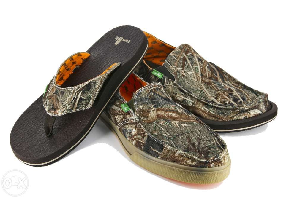 Pantofi originali Sanuk® Mossy Oak Noi