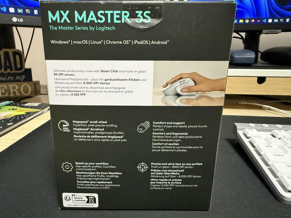 Мишка LOGITECH MX Master 3S Pale Grey