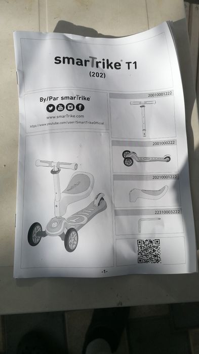 Tricicleta copii 3in1