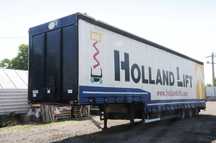 Jumbo D0270DE Trailer Inchis Semiremorca 40 ton an 2008 troliu stalpi detasabili usor decopertabila