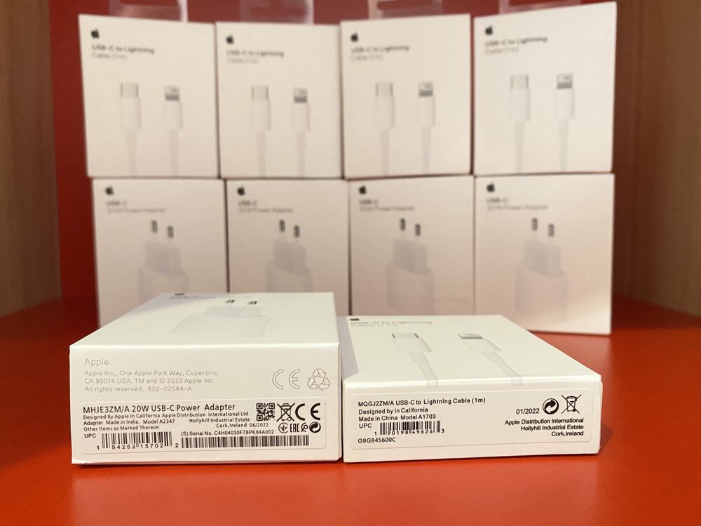 Apple 20W iPhone адаптер и кабель . Lightning . Быстрая зарядка