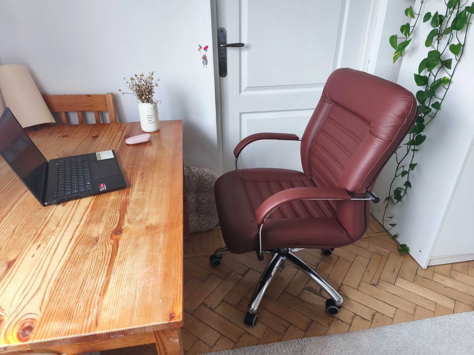 Scaun birou piele naturală