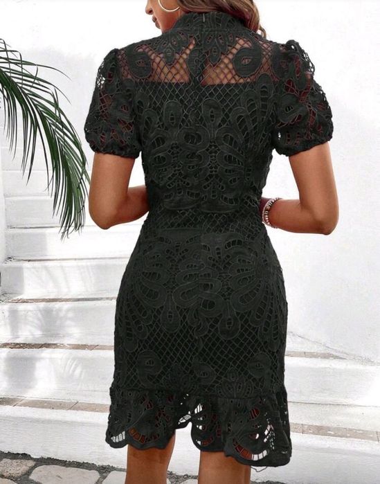 Дамска дантерена рокля