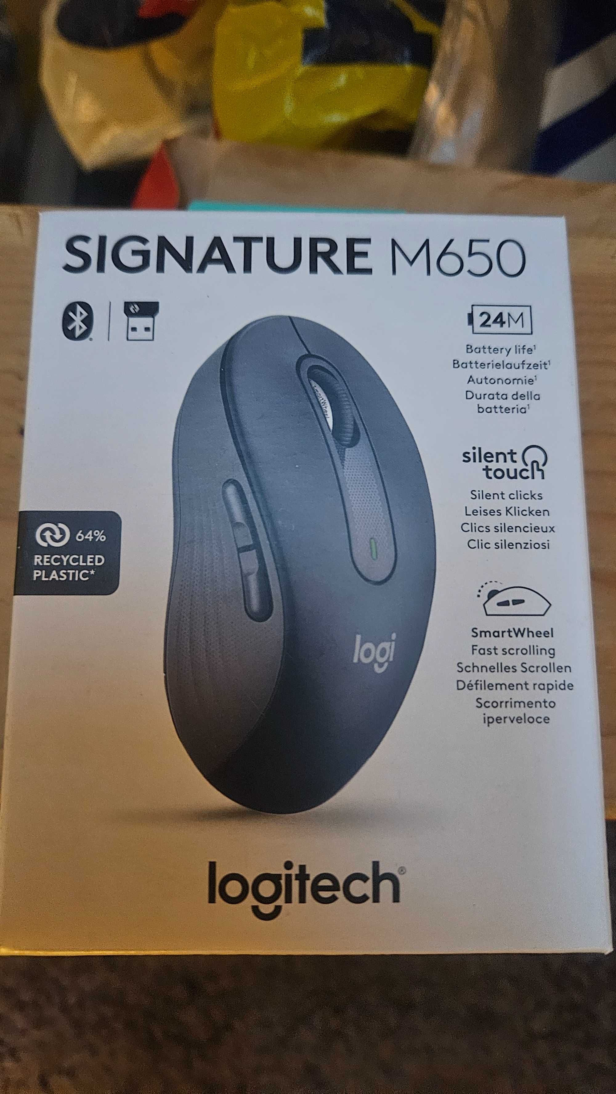 Mouse Logitech M240 silen și Signature M650, nou, sigilat