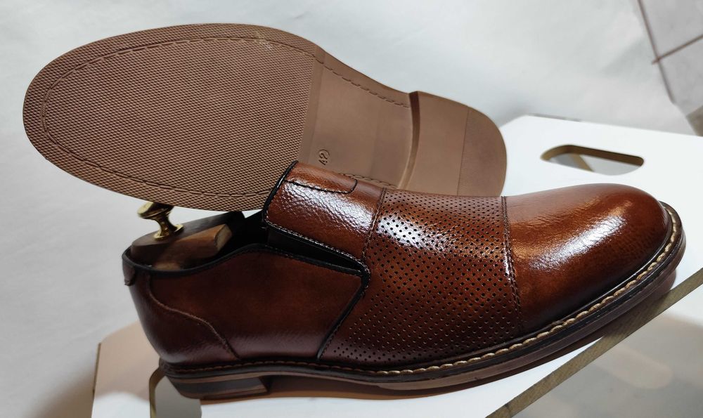 Pantofi split on 42 42.5 cap toe Lavoratione Artigianale NOI piele nat