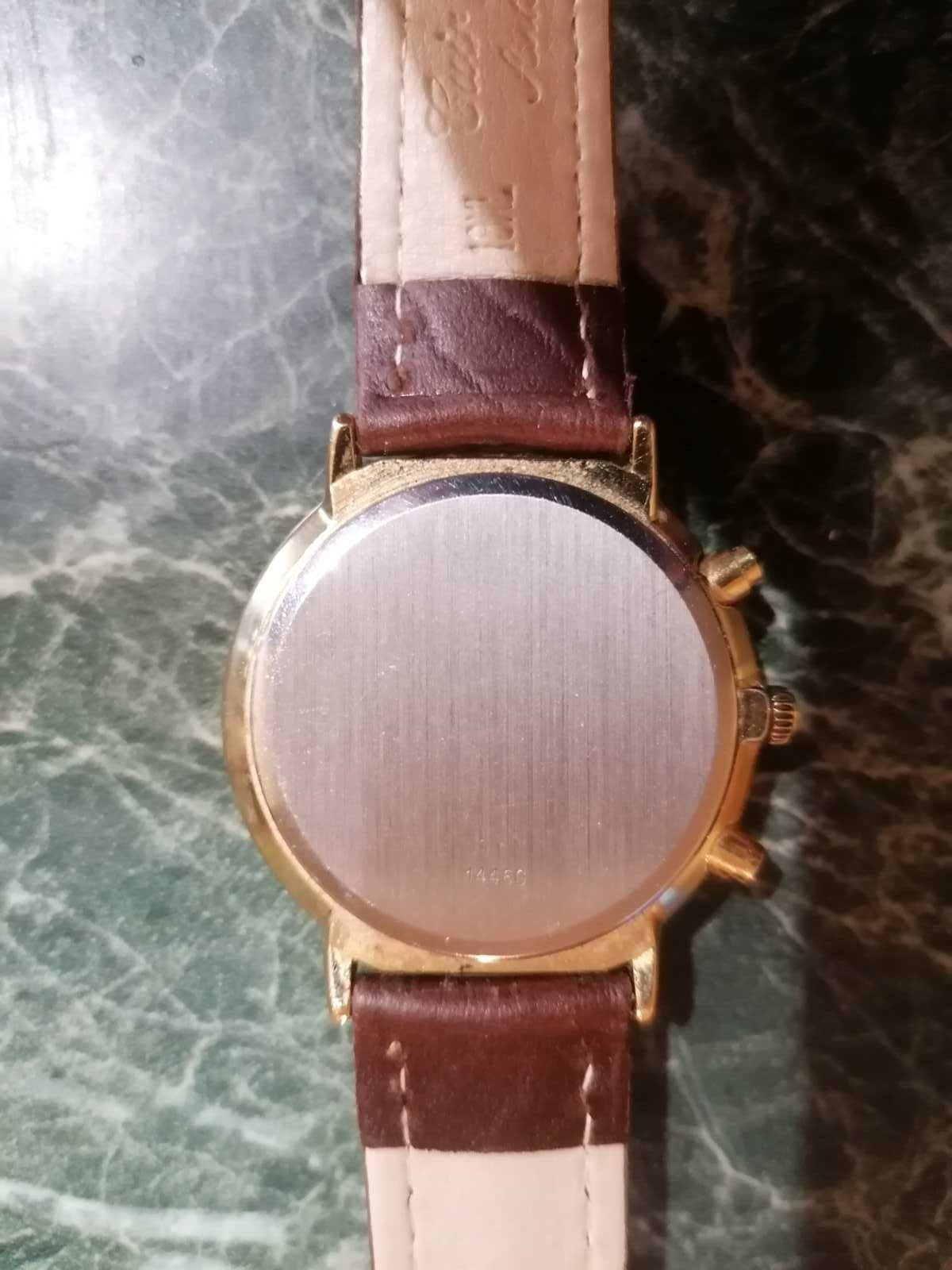 Позлатен луксозен часовник Osco chronograph Quartz