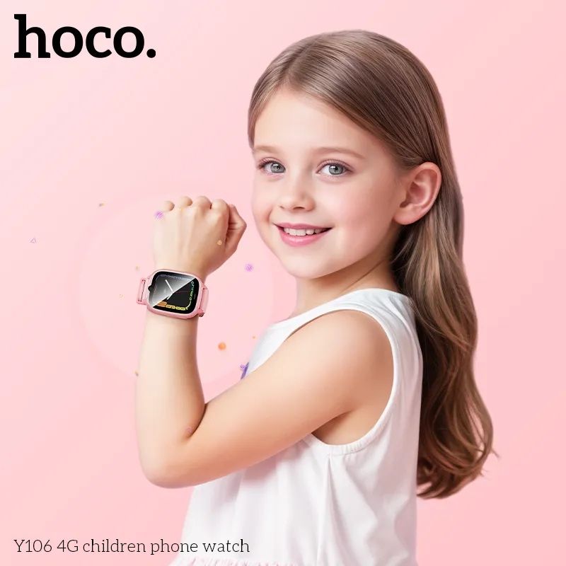 Детские часы Baby Watch Hoco Y105A/Y106 с GPS, 2G/4G с функцией LBS