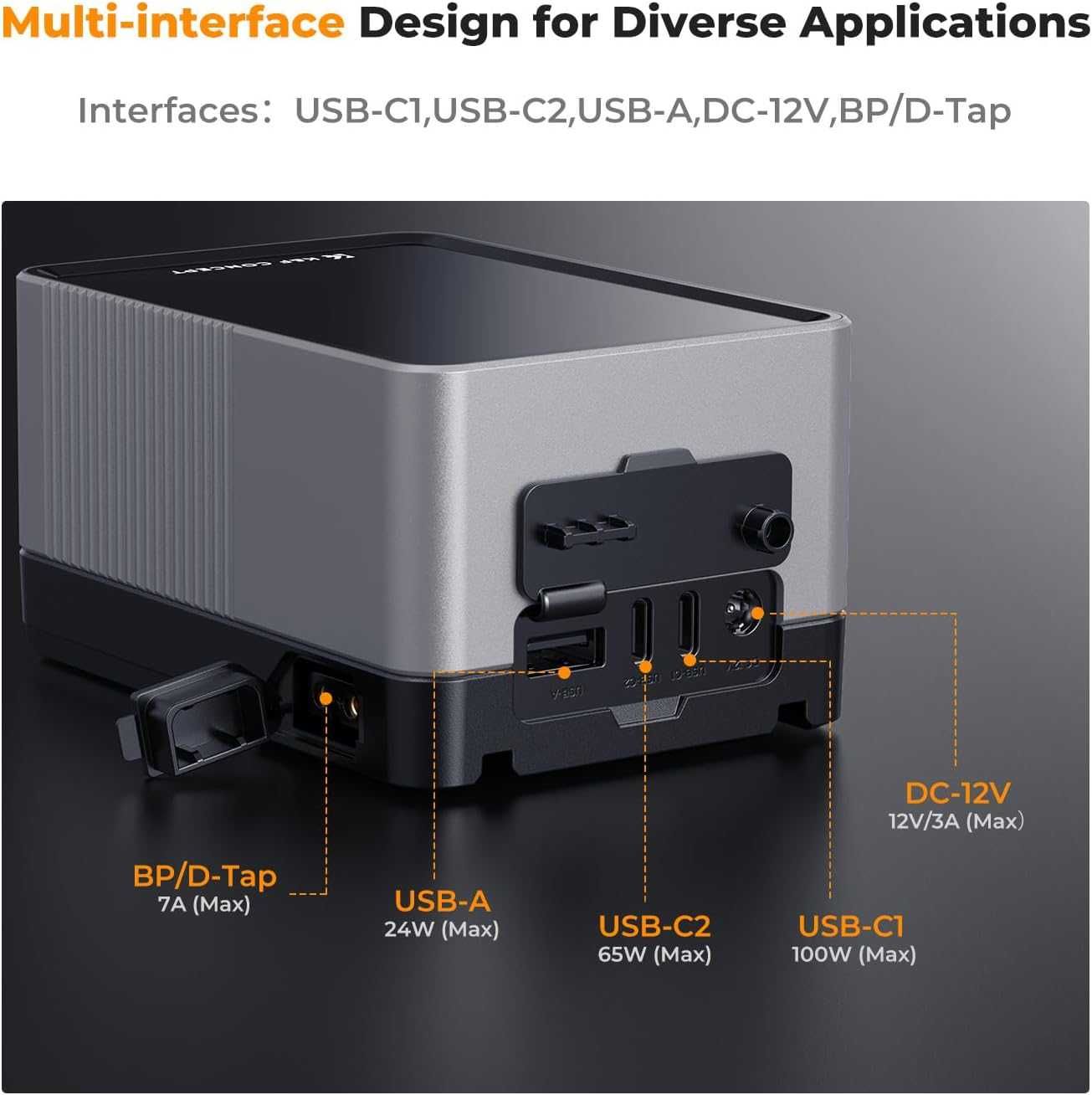 Външна батерия за камери – 6700mAh K&F Concept VMount
