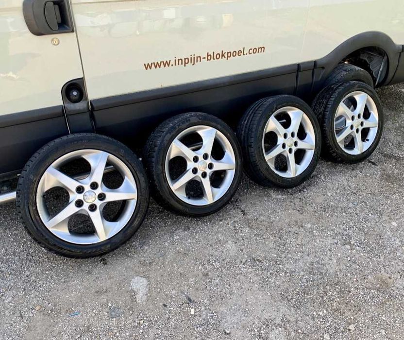 Алуминиеви джанти 17цола 5x114.3+ГУМИ 225/45/17 за Kia,Hyundai,Mazda