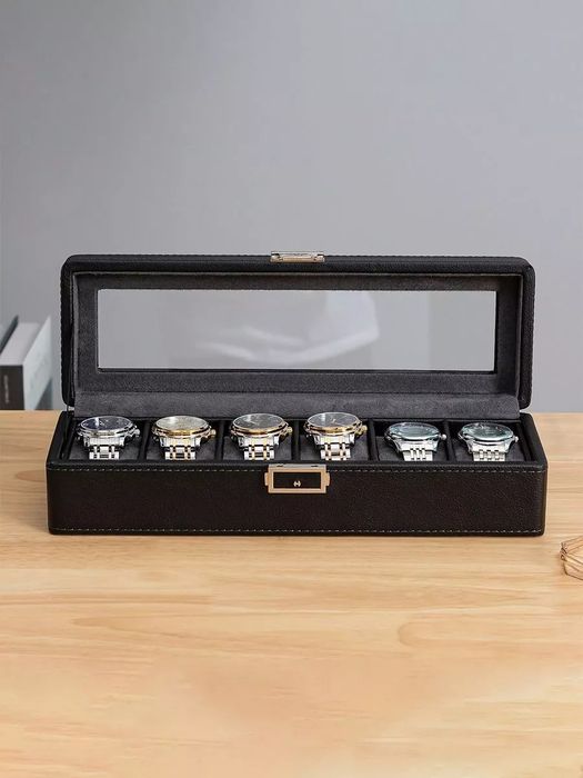 Шкатулка для часов и украшений большая с ключом