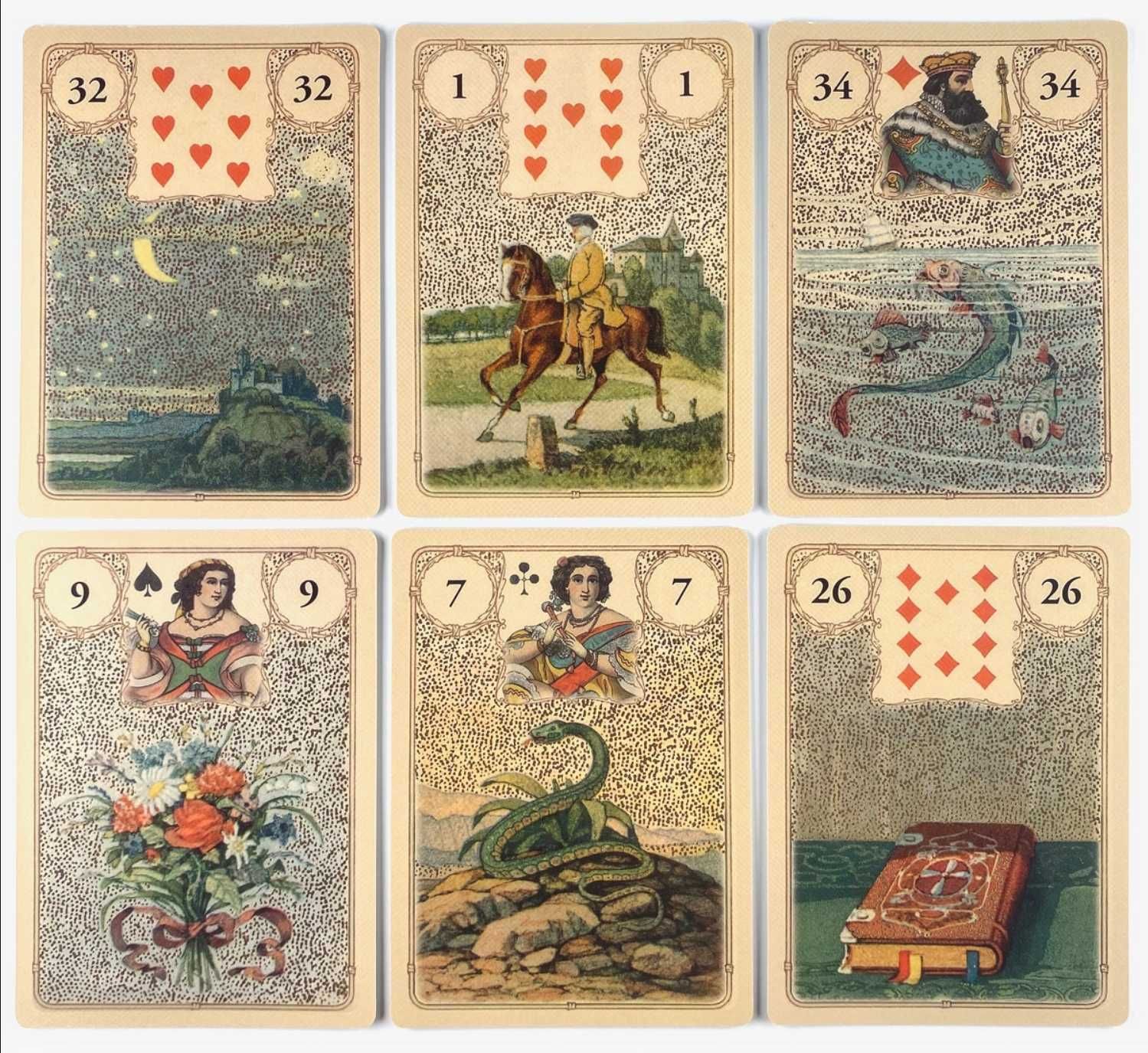 Ленорман:Golden Lenormand& Blue Bird Lenormand & Skrying Ink Lenormand