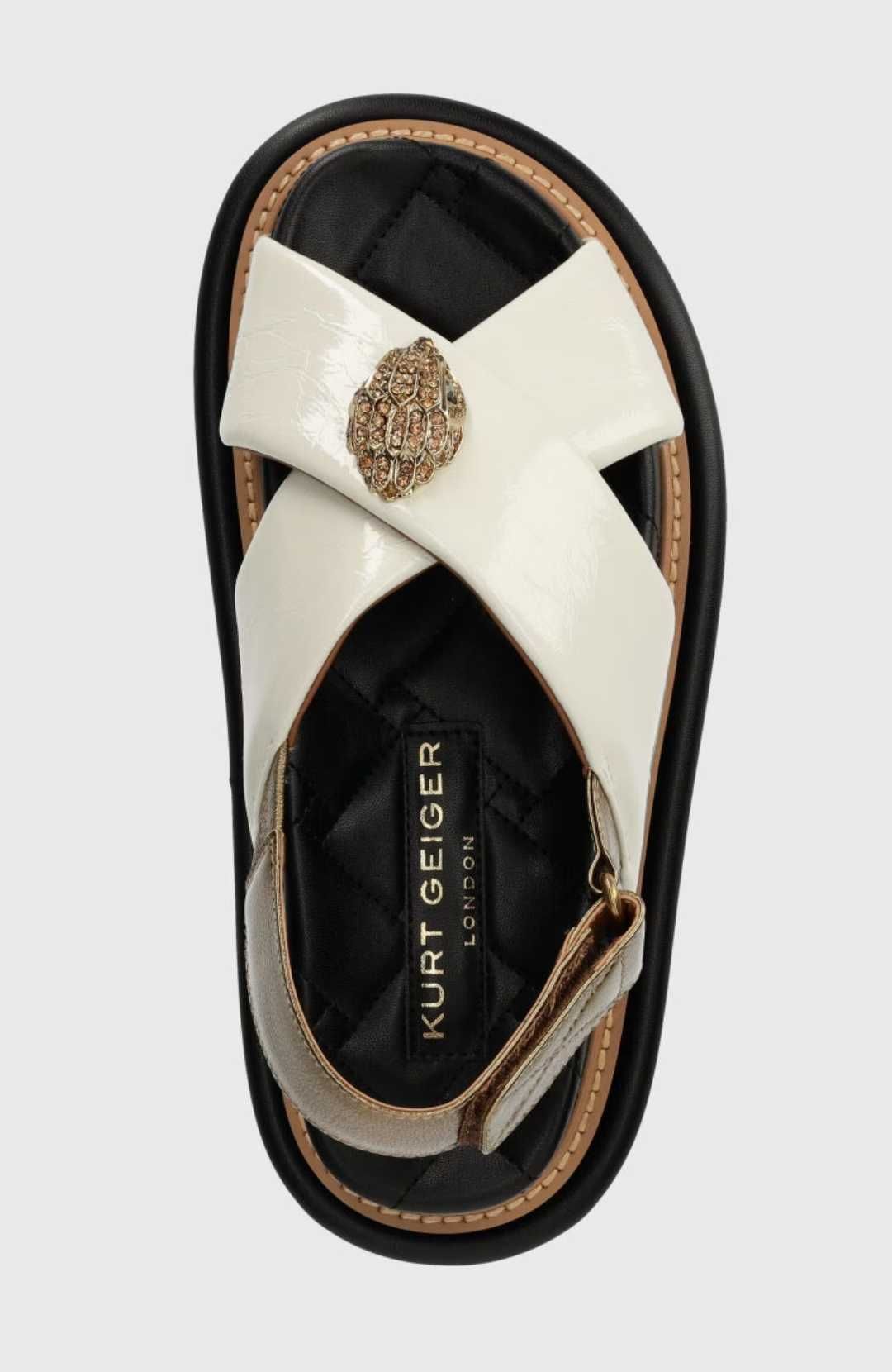 Кожени сандали Kurt Geiger London Orson Cross Strap Sandal
 платформа