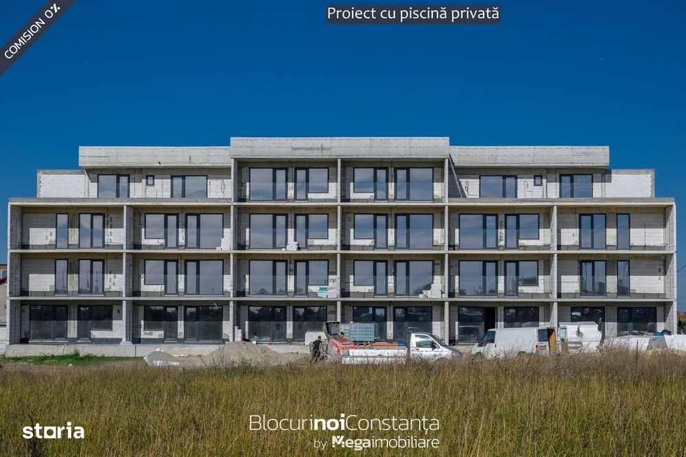 #2 camere, încălzire în pardoseală, piscină - Sirenei Residence