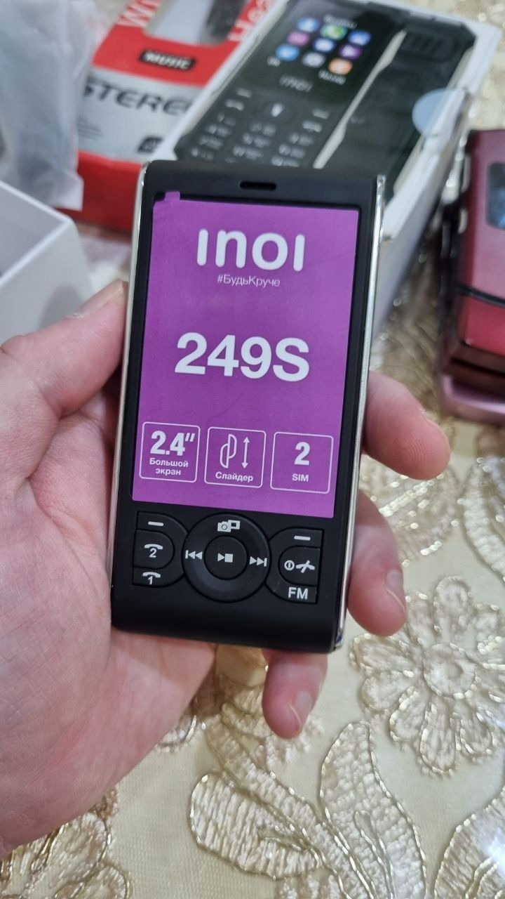 Новый Слайдер Inoi 249S Легендарный телефон Россия Думал Сим Матовий