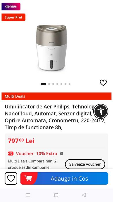 Umidificator Purificator Philips