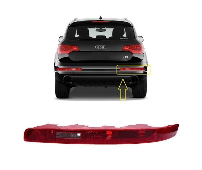 Stop spate lampa Audi Q7 (4l), 10.2005-07.2015, partea Dreapta, in bara; tip bec H21W+P21W+W16W; fara soclu bec; Omologare: ECE, Depo