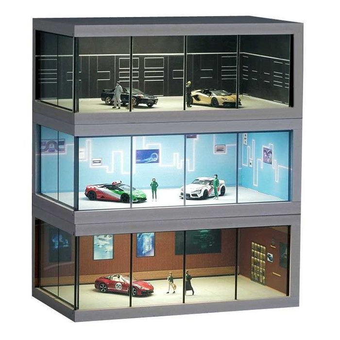 Гараж для Hot Wheels 1/64 models cars diorama шоу рум парк модель