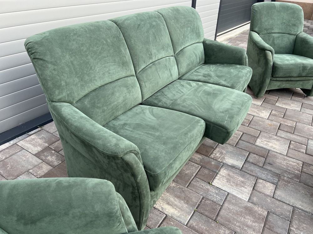 Set Canapea ~ Canapele 3 2 1 Alcantara cu Recliner