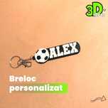 Breloc fotbal personalizat cu nume