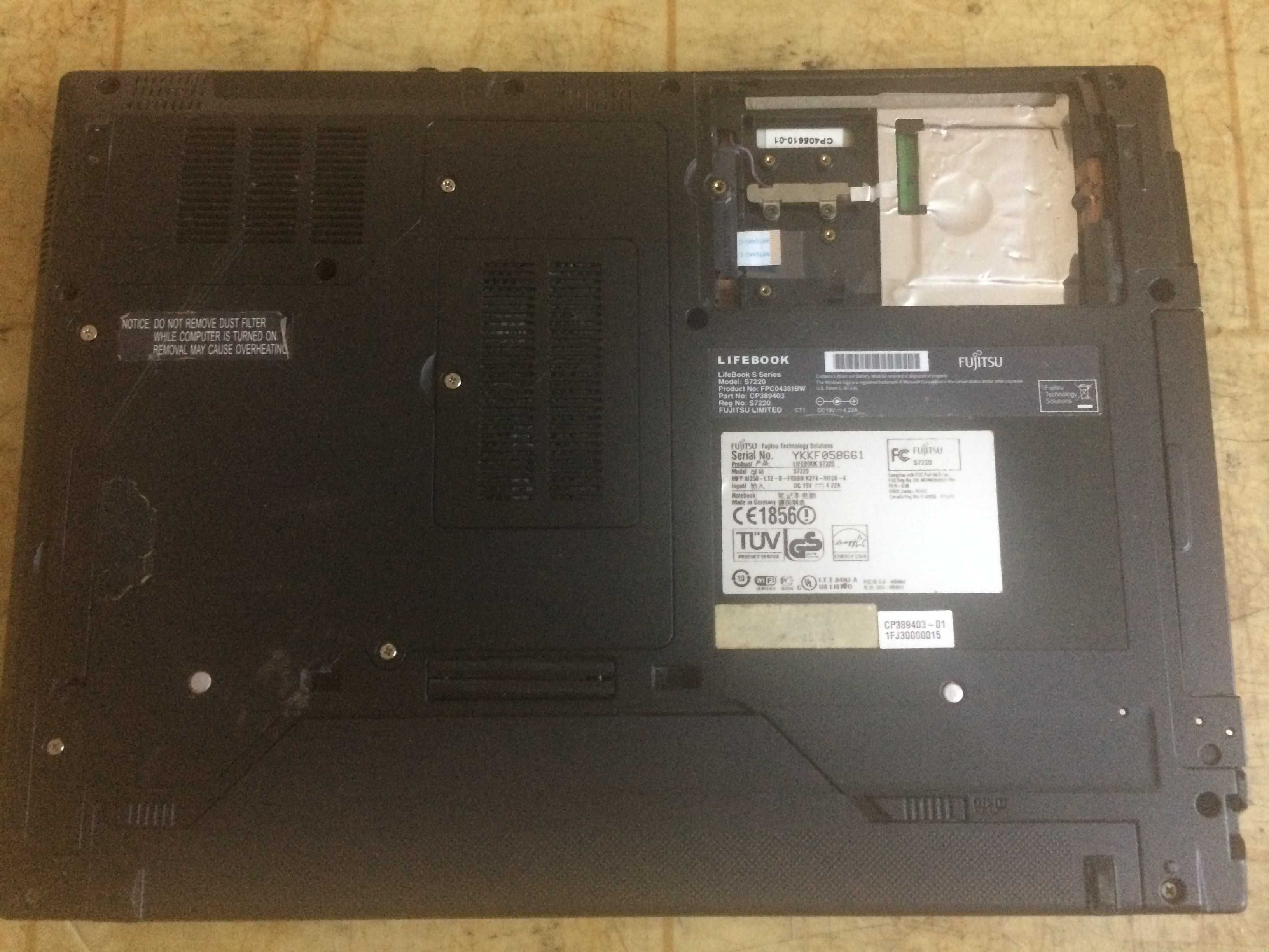 Dezmembrez Laptop Fujitsu Lifebook S7220