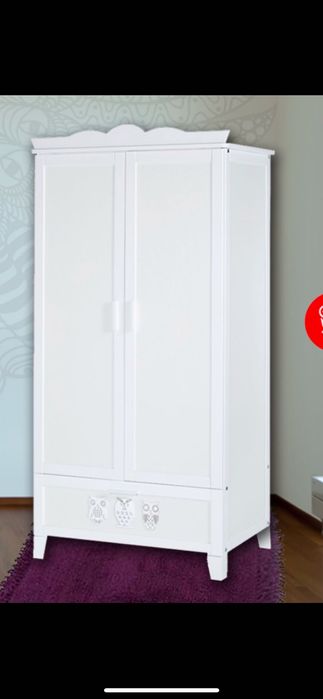 Гардероб и скрин за детска стая масивно дърво