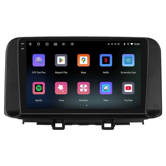 Navigatie Android 14 Hyundai Kona 2017+ 1/8 Gb Waze CarPlay +CAMERA