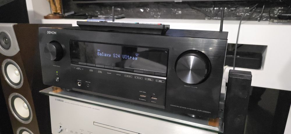 Receiver 7.2 Denon AVR-X2600H Dolby Atmos Wifi Bluetooth E-ARC Heos