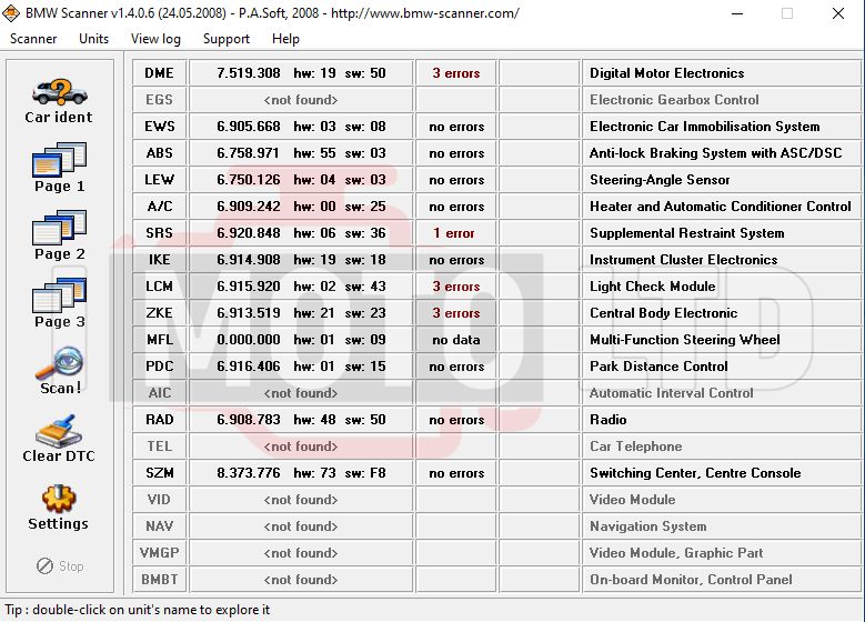 ПРОМО! FULL BMW SCANNER 1.4 - Професионална диагностика за BMW