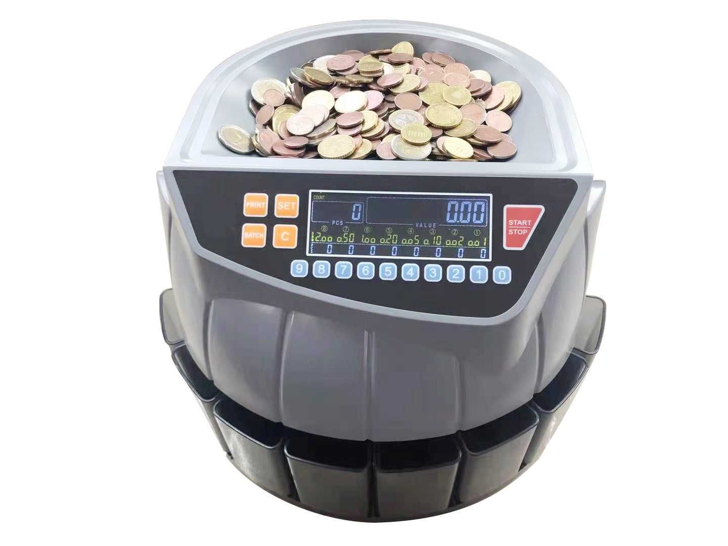 Машина за броене и сортиране  на монети стотинки с лед дисплей