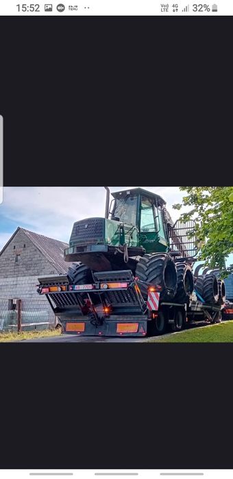 Platforma trailer transportor camioane utilaje baloti 3axe