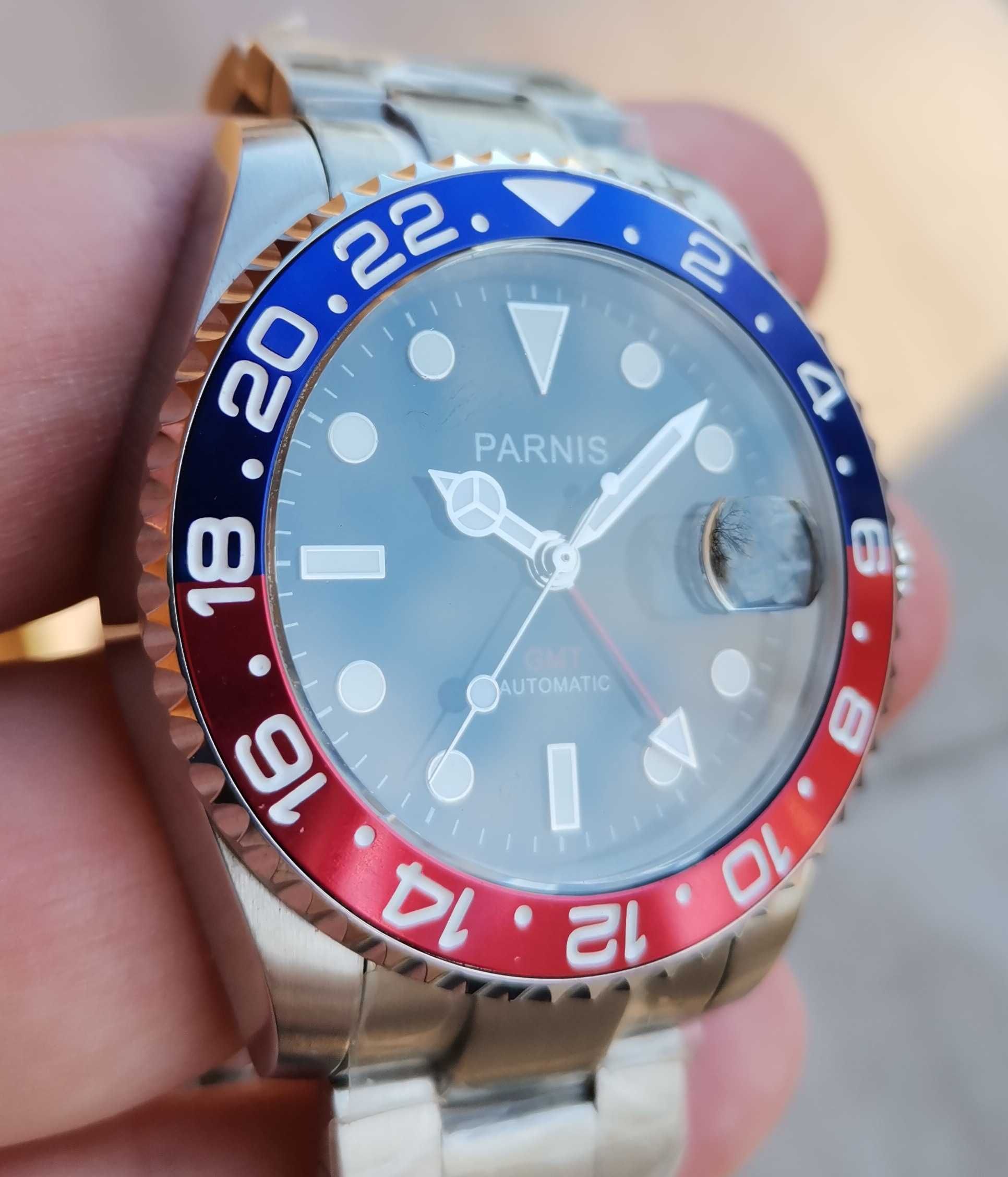 Parnis GMT Pepsi 40 mm Automatic