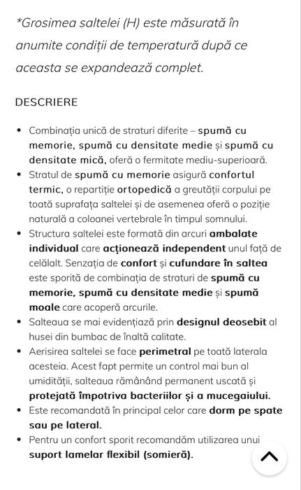 Saltea Luxurio 140x200