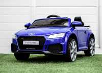 Masinuta electrica copii 1-5 ani Audi TT,Roti Moi,Scaun Piele Albastru